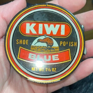 Vintage Kiwi Shoe Polish Tin (Blue)
